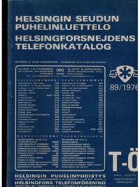 Helsingin seudun puhelinluettelo - Helsingforsnejdens telefonkatalog 89/1976 T-Ö