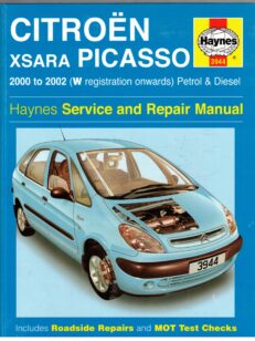 Citroen Xsara Picasso 2000 to 2002 (W registration onwards) Petrol & Diesel