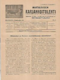 Maatalouden Karjanhoitolehti 2/1919