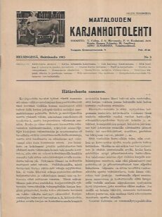 Maatalouden Karjanhoitolehti 3/1915