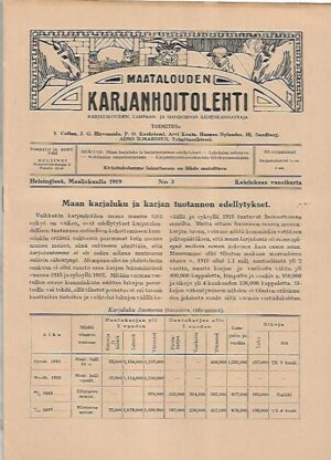 Maatalouden Karjanhoitolehti 3/1919