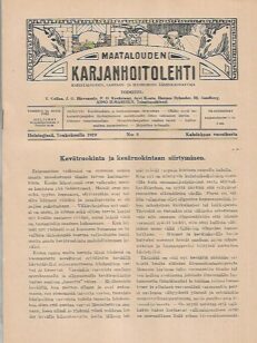 Maatalouden Karjanhoitolehti 5/1919