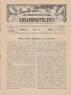 Maatalouden Karjanhoitolehti 5/1921