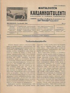 Maatalouden Karjanhoitolehti 6/1916