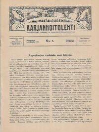 Maatalouden Karjanhoitolehti 6/1921