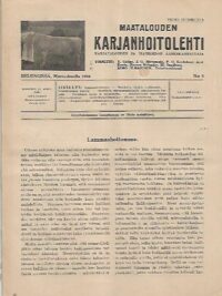 Maatalouden Karjanhoitolehti 8/1916