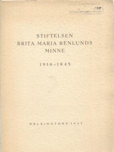 Skriftelsen Brita Maria Renlunds minne 1918-1943