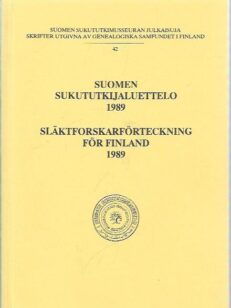 Suomen sukututkijaluettelo 1989 - Släktforskarförteckning för Finland 1989