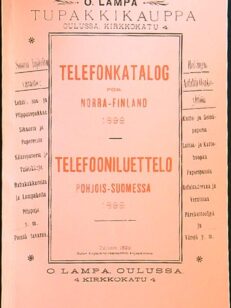 Telefooniluettelo Pohjois-Suomessa 1899