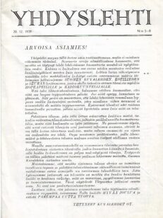 Yhdyslehti 5-8/1939