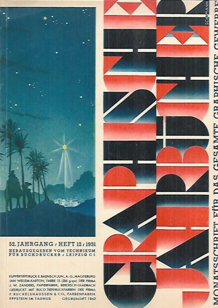 Graphishe Jahrbücher - Monatsschrift für das gesamte Graphische gewerbe - Heft 12 Juli 1931