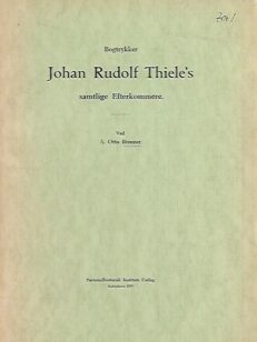 Johan Rudolf Thiele´s samtlige Efterkommere