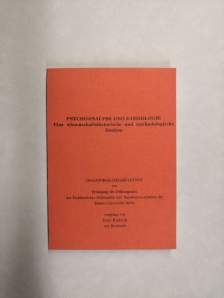 Psychoanalyse und Ethnologie: Eine wissenschaftshistorische und methodologische Analyse