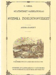 Statistiskt sammandrag av svenska indelningsverket - Andra bandet