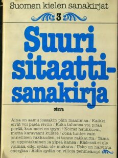 Suomen kielen sanakirjat 3 : Suuri sitaattisanakirja