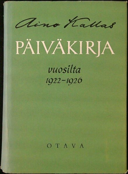 Päiväkirja vuosilta 1922 -1926