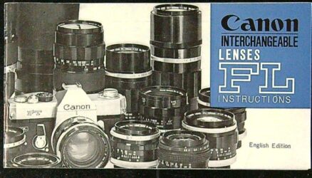 Canon Interchangeable Lenses FL Instuctions