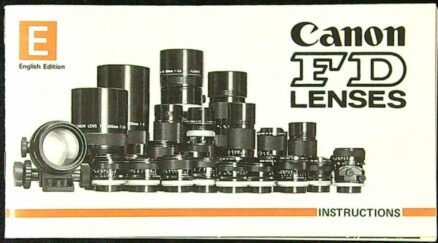 Canon FD Lenses - Instructions