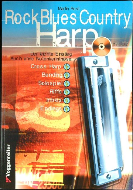 Rock Blues Country Harp mit CD (huuliharppu)