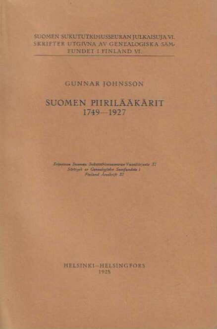 Suomen piirilääkärit 1749-1927