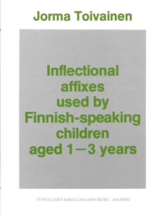 Inflectional affixes used by Finnish-speaking children aged 1-3 years