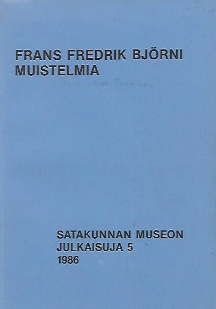 Frans Fredrik Björni muistelmia