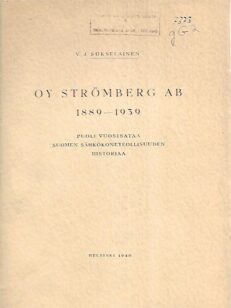 Oy Strömberg Ab 1889-1939