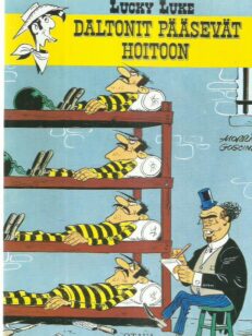 Lucky Luke - Daltonit pääsevät hoitoon -kirjan kansi